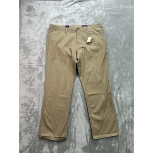 New Tallia Khaki Men Sz 40x30 Beige Straight Leg Work Office Casual Preppy Guys